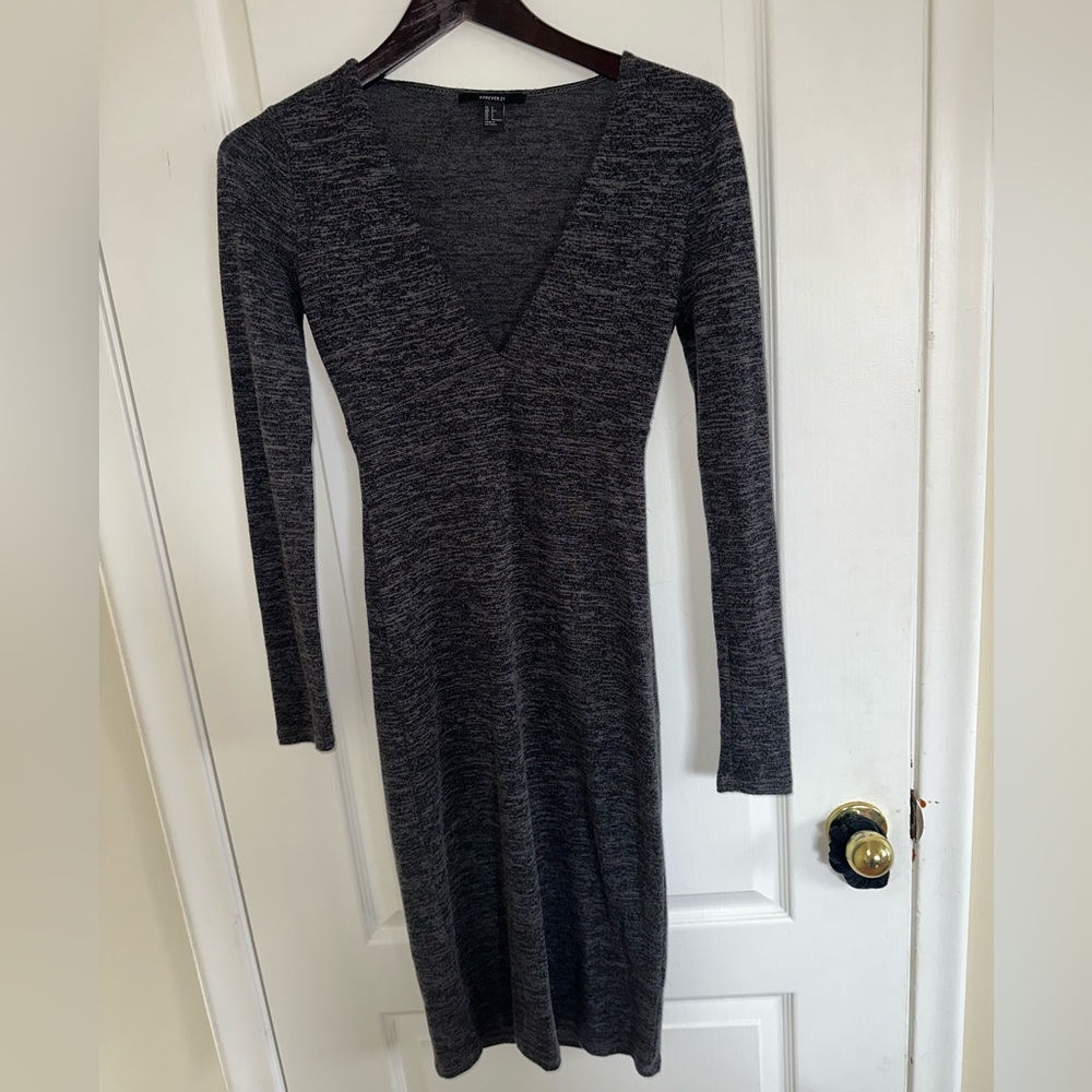 Forever 21 gray sweater dress